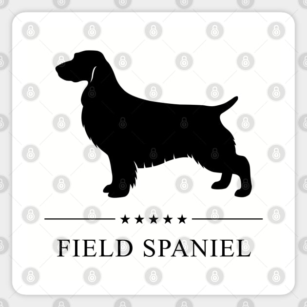 Field Spaniel Black Silhouette Sticker by millersye